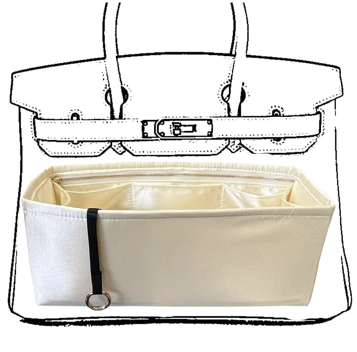 Luxury Skincare Women - ตัวจัดระเบียบกระเป๋า Birkin S 25 30 35