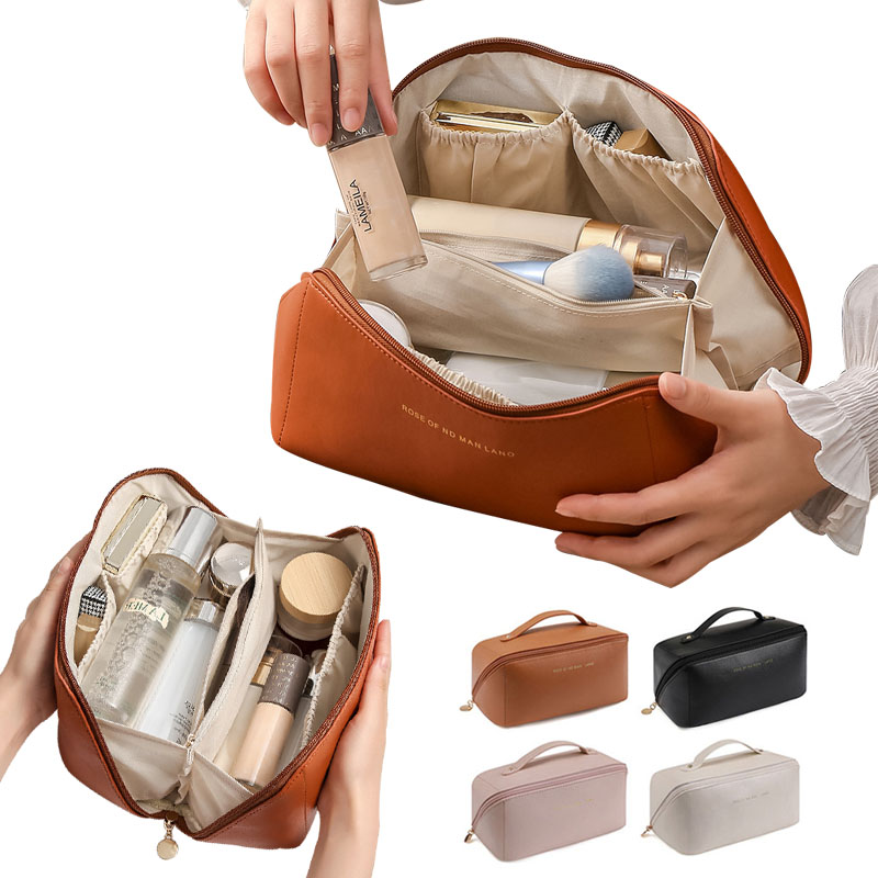 Luxury Skincare Women - กระเป๋าจัดระเบียบเครื่องสำอางสุดหรูสำหรับผู้หญิง กระเป๋าใส่เครื่องสำอาง กระเป๋าเก็บเครื่องสำอาง กระเป๋าเดินทาง ซิป กล่องใส่เครื่องสำอางสำหรับสุภาพสตรี