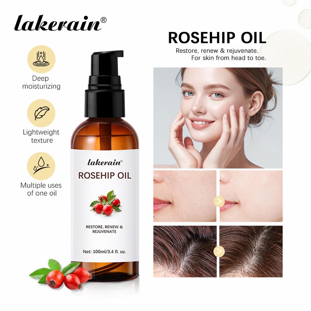 น้ำมันโรสฮิปสำหรับผิวหน้าและผิ - Cold Pressed Rose Hip บทวิจารณ์และราคา