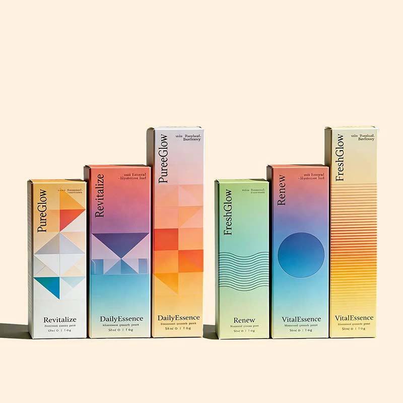 กล่องกระดาษพิมพ์ลายสวยงามตามสั - Luxury Skincare Logo บทวิจารณ์และราคา